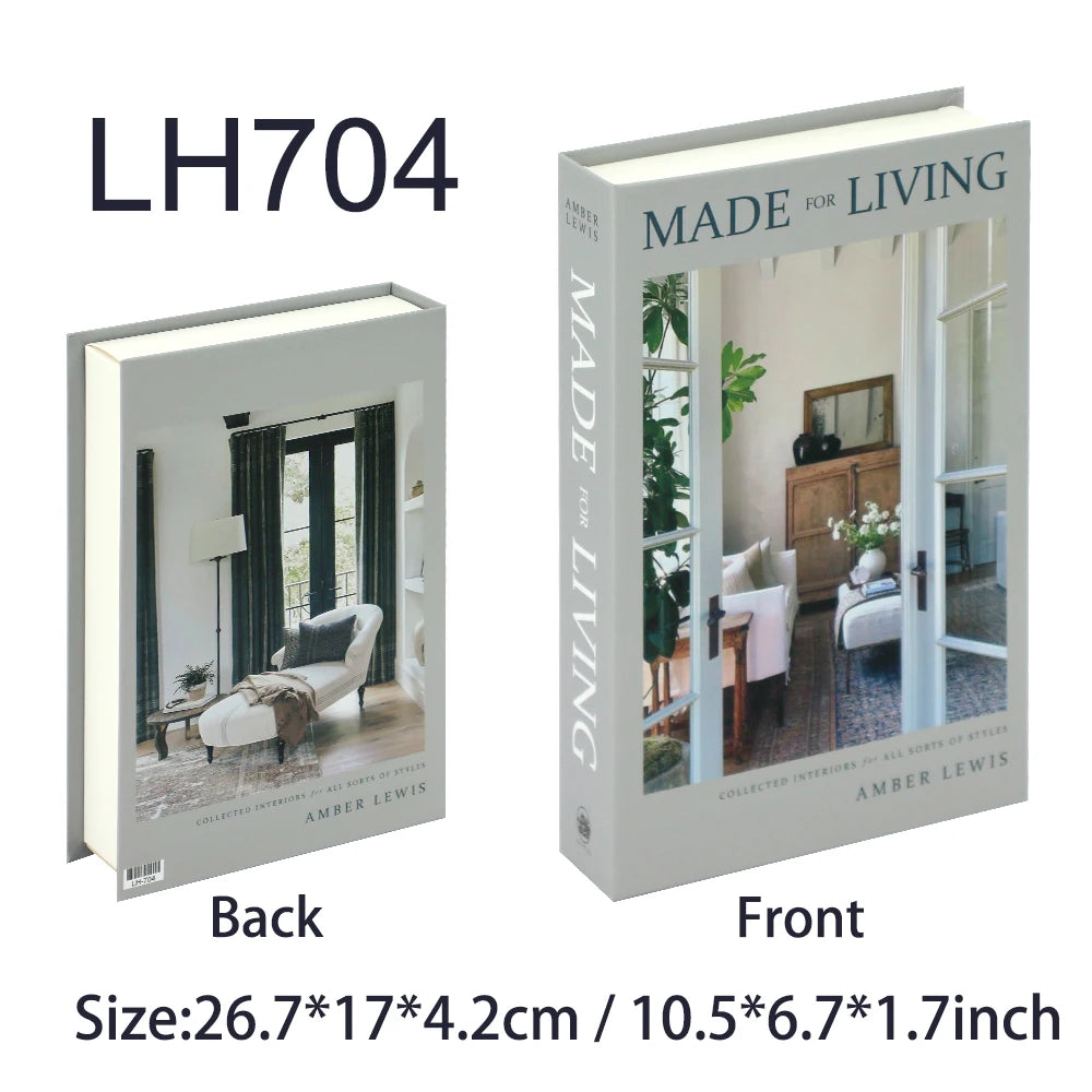 Decorative Storage Book Boxes — Hide Remotes, Cables & Small Clutter on Open Shelves