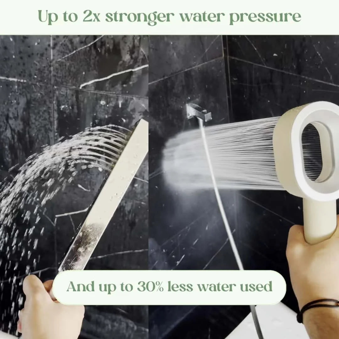 Filtered High-Pressure Shower Head — Hand Held Rain Shower with Water Filtration
