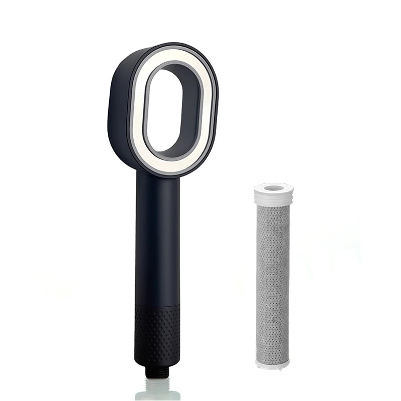 Filtered High-Pressure Shower Head — Hand Held Rain Shower with Water Filtration