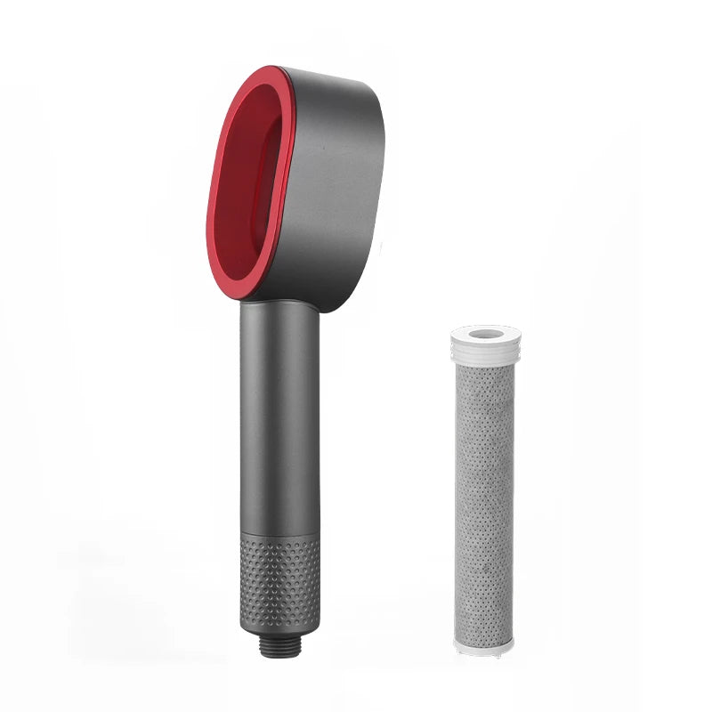 Filtered High-Pressure Shower Head — Hand Held Rain Shower with Water Filtration