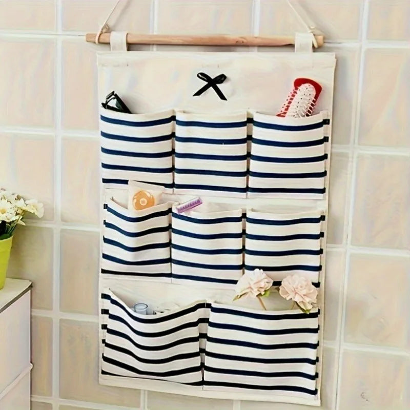 Fabric Wall Organizer — Hanging Pocket Storage for Small Spaces
