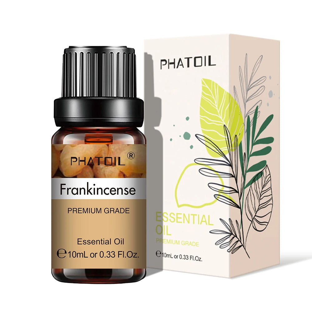 PHATOIL Natural Plant Essential Oil 10ml Eucalyptus Lavender Bergamot Vanilla Peppermint 1PCS Aroma Essential Oils For Diffuser