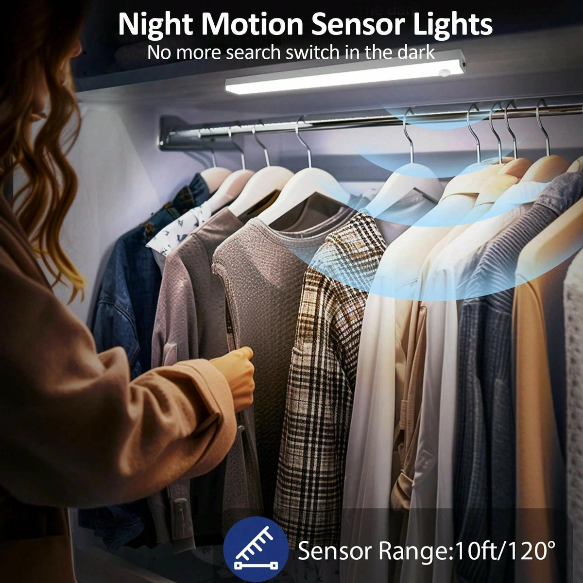 6-Pack Rechargeable Motion Sensor Cabinet Lights — Wireless LED for Closet, Kitchen & Stairs