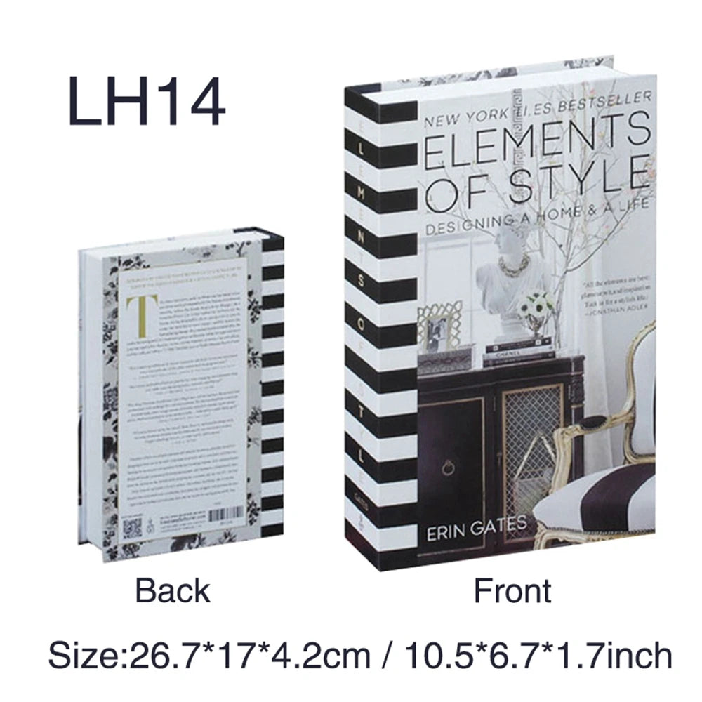 Decorative Storage Book Boxes — Hide Remotes, Cables & Small Clutter on Open Shelves
