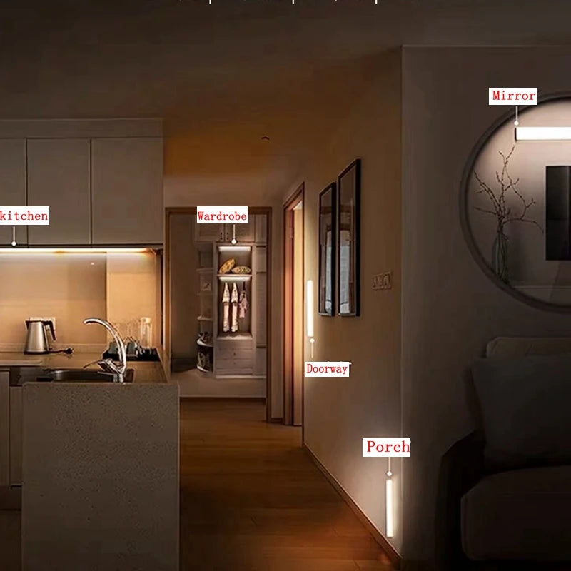 Rechargeable Motion Sensor Night Light — Wireless LED for Stairs, Closets & Hallways