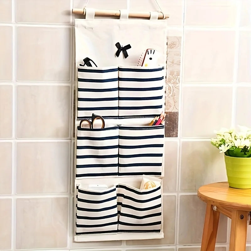 Fabric Wall Organizer — Hanging Pocket Storage for Small Spaces