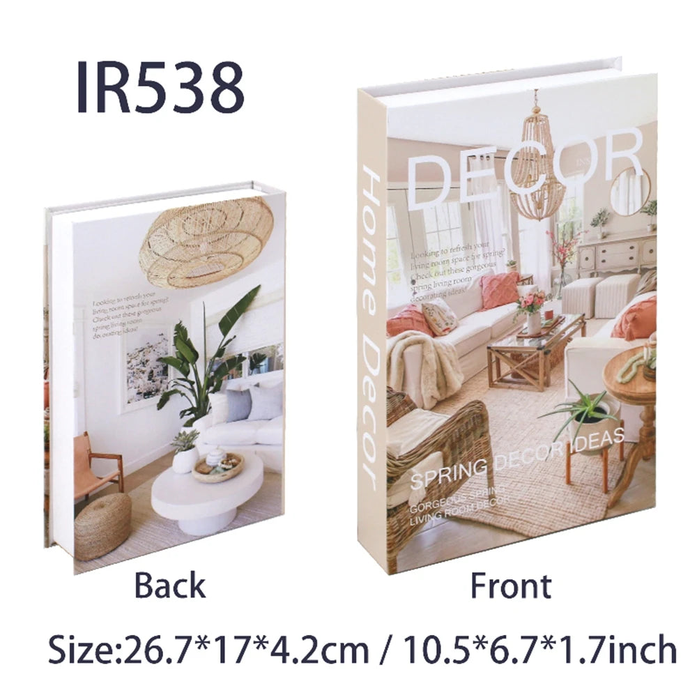 Decorative Storage Book Boxes — Hide Remotes, Cables & Small Clutter on Open Shelves