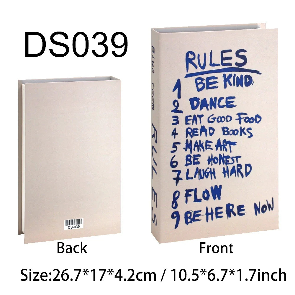 Decorative Storage Book Boxes — Hide Remotes, Cables & Small Clutter on Open Shelves